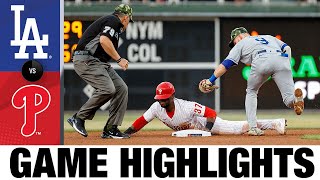 Dodgers vs. Phillies Game Highlights (5/21/22) | MLB Highlights