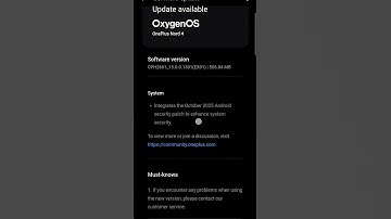 OnePlus Nord 4 new update 28 oct 2025 lunch