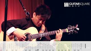 Video thumbnail of "[TAB] 枫桥夜泊 ——陈亮 （Chen Liang） / Fingerstyle Guitar / Acoustic solo"