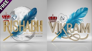 How To Make Name Dp 3d Art Blue Wings And Golden Yellow Font Ai Images | ideogram ai images #meta