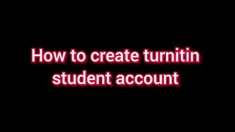How to create Turnitin student account | How to set up Turnitin student account | Plagiarism checker