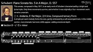 Schubert: Piano Sonata No. 5 in A Major, D. 557 (Analysis)