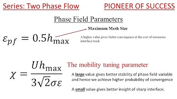 Mobility Tuning and Interfacial parameter in Phase Field Two Phase Flow