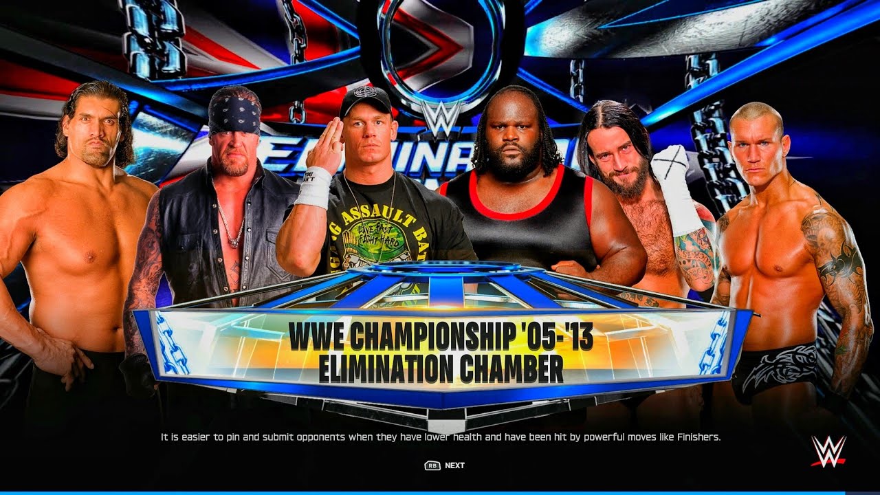 Джон Сина против Марка Генри против Великого Кали против Гробовщика против CM Панка против Рэнди ...