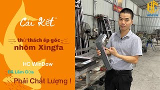 Ép góc cửa đi nhôm Xingfa đúng tiêu Chuẩn ....!