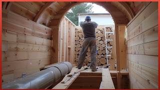 Человек Строит Удивительную Подземную Сауну в Своем Дворе | От Начала До Конца by @DmitryLukinDIY