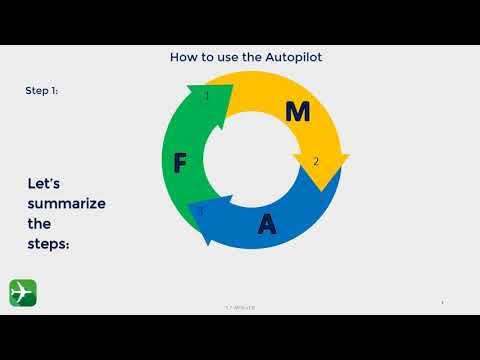 How to use the autopilot on the Boeing - YouTube