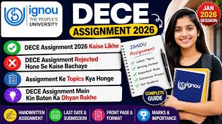 DECE Assignment 2026 Kaise Likhe? | | Topics, Format, Front Page & Important Rules Full Guide