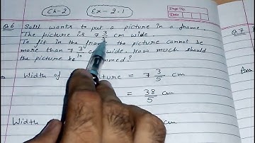 Q 6, Ex 2.1 -  Fractions and Decimals - Chapter 2 - maths class 7th - NCERT