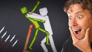 Reacting Melon vs People CRAZY FIGHTS in People Playground