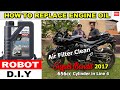 ENGINE OIL &amp; AIR FILTER REPLACEMENT SUZUKI BANDIT 656cc MOTORCYCLE BY A ROBOT