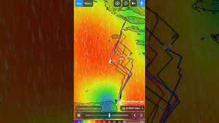 Adria átkelés előtt 'routing' téma a predictwind alapján / Ocean Sailing SE (oceansailing.meder.hu)