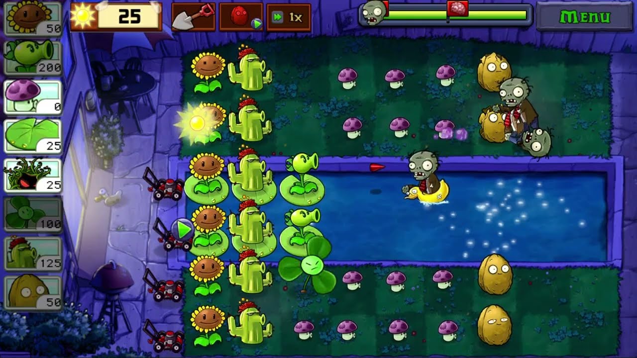 Plants vs Zombies - Android Gameplay | Adventure | Fog | Level 4