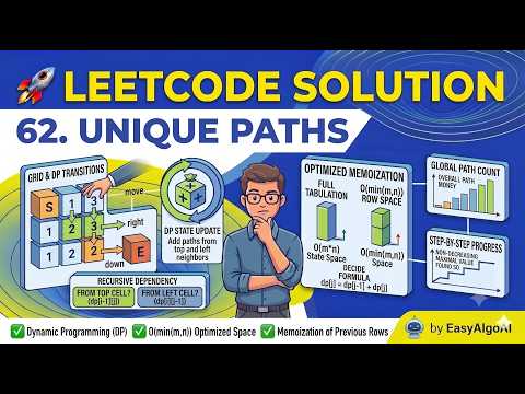 LeetCode 62 - Unique Paths | EasyAlgoAI