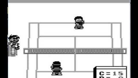 Tennis - Bit Corporation Gamate - MAME MESSUI64 v0.171 emulator