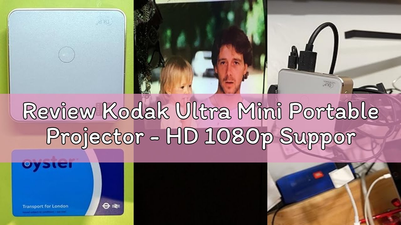 Review Kodak Ultra Mini Portable Projector - HD 1080p Support LED DLP Rechargeable Pico Projector -