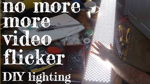No more flicker or banding! DIY LED Studio Light - Voltage Dimming not PWM (DIYperks method)