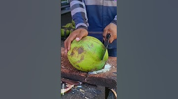 Amazing Coconut Cutting Skills. Natural Big Fresh Coconut Water.#shorts #cuttingskills #coconut #fyp