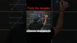 Alternate, Corresponding & Co-Interior Angles Trick | Parallel Lines | Class 9 Maths #vimalkalmodiya