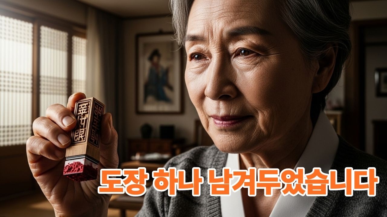 도장 하나 남겨두었습니다