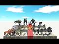 Mutant Primates vs Carnivore Dinosaurs - Animal Revolt Battle Simulator