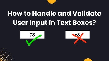 How to Validate User Input in Text Boxes – C# Windows Forms Guide