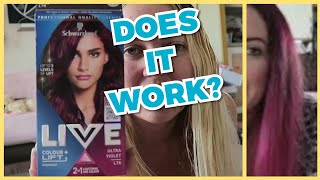 SCHWARZKOPF LIVE PURPLE HAIR COLOUR + LIFT ULTRA VIOLET | Sammy Jayne