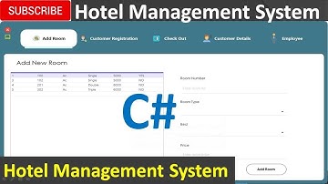 Quick Overview - Hotel Management System in Csharp (c#, Visual studio, MySql) .net