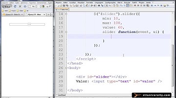 Universidade XTI - jQuery - 43 - Exemplo jQueryUI - Slide