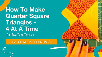 📐 Eenvoudige kwartvierkante driehoeken 4 tegelijk: volledige tutorial