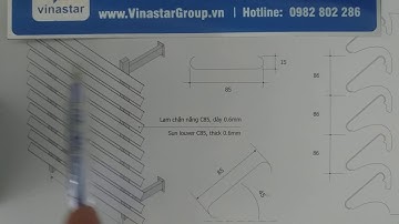 Cấu tạo và cách lắp đặt lam nhôm chắn nắng 85C. Chớp nhôm C85