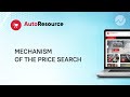 Webautoresource mechanism of the price search