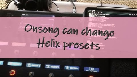 OnSong and Line6 Helix MIDI control #1