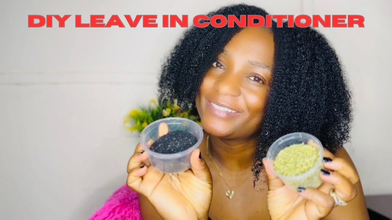 DIY: Home Made Leave In Conditioner And Application Using Black Seed And Rosemary