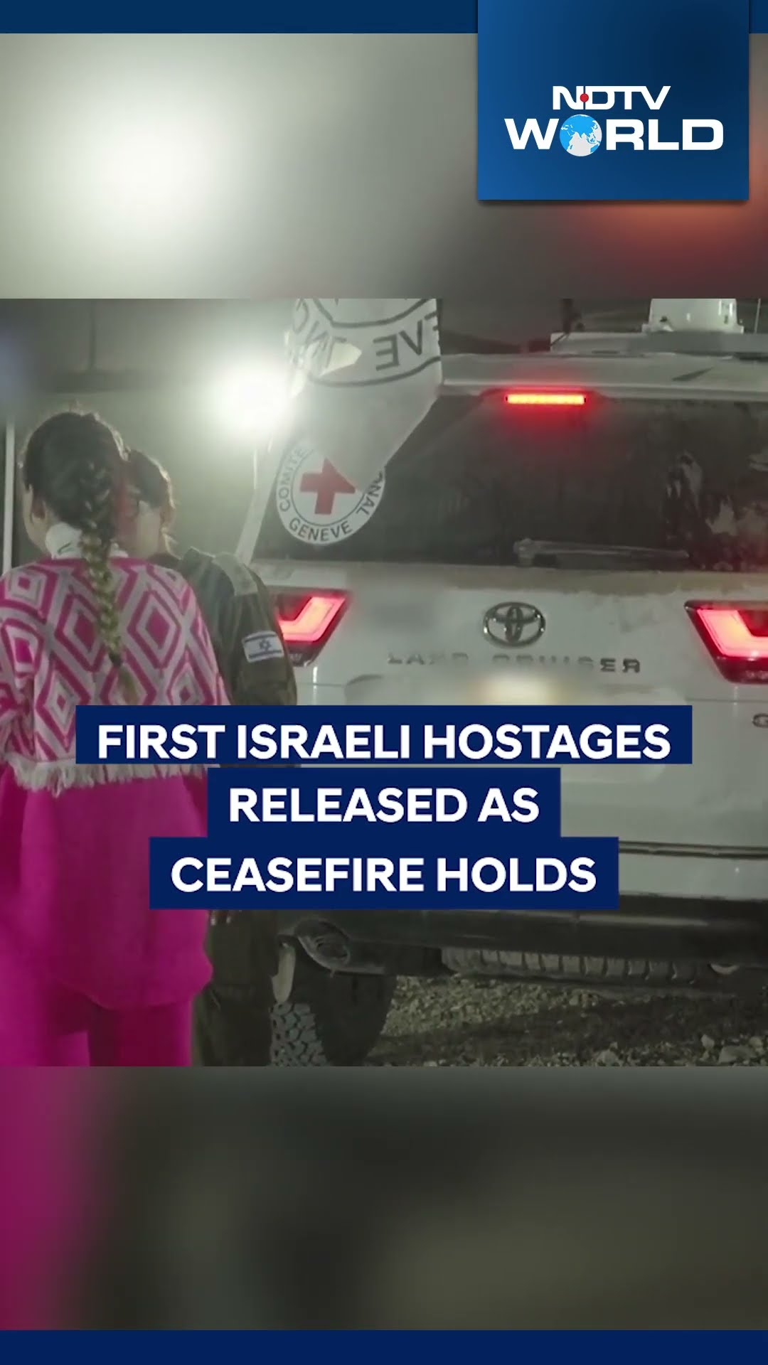 Three Israeli Hostages Released In First Step Of Ceasefire Between Israel And Hamas