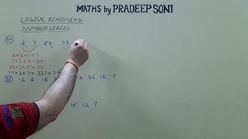 Set 4. logical Reasoning, Number series, important Questions. Maths by Pradeep Soni