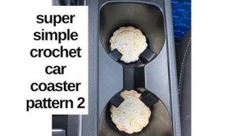 Crochet Car Coaster Pattern Flower Design Tutorial