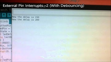 Arduino Practicle - Lab Sheet 06 - External Pin Interrupts (With Debouncing)