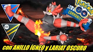 ¡¡YA LO TENEMOS!! INCINEROAR SHINY con ANILLO ÍGNEO y LARIAT OSCURO en LIGA SUPER y LIGA ULTRA - PvP