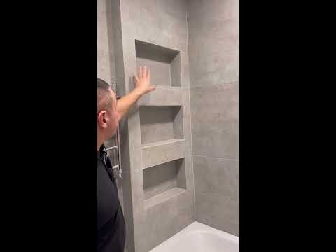 ПОЛКИ С КЕРАМОГРАНИТА #ремонт #ремонтквартир #отделка #санузел # ...