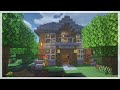 Minecraft Build: Cute Cozy Cabin | Easy Survival House Tutorial | Chill & Relaxing