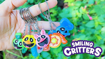HOW TO MAKE SMILING CRITTERS KEYCHAINS! Poppy Playtime Polymer Clay Modelling