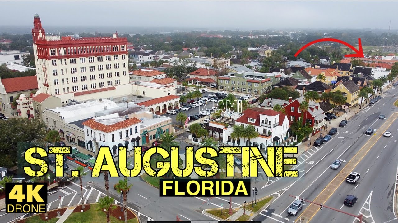 St. Augustine Florida, . Drone 4K 2023