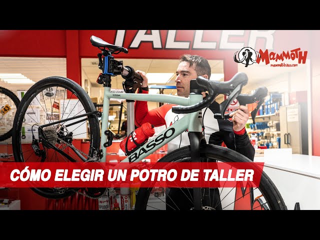 Soporte taller bicicleta Potro telescópico mantención bici