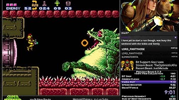 Super Metroid: Project Base 104% in 44:25 (0:31) [WR]