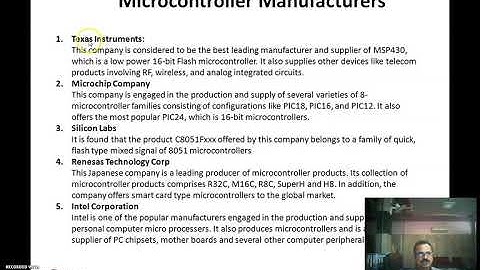 Lecture 3 : Microcontroller and It