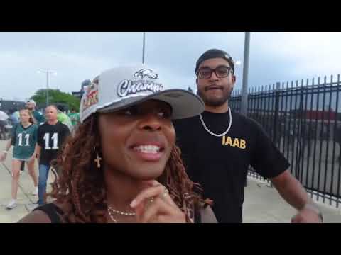 EAGLES HOME OPENER VLOG - TAILGATE , MEETING FANS , BEATING DALLAS #symonewiththesports