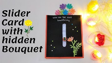 Slider card with hidden bouquet | Cards for any occasion