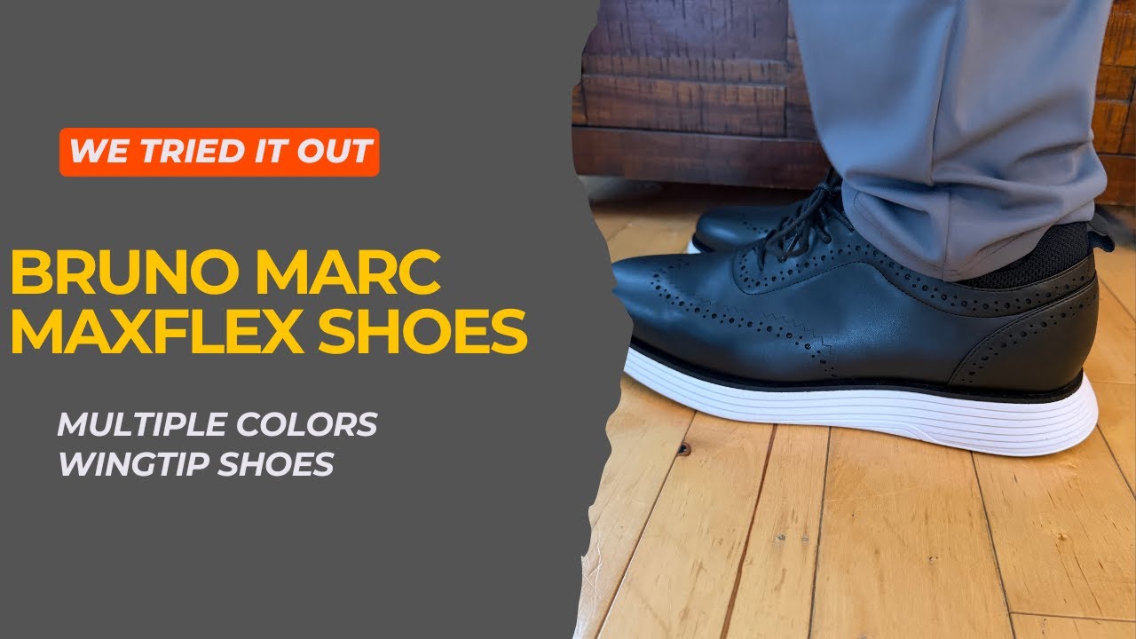 Bruno Marc Men's MaxFlex Dress Sneakers Oxfords Casual Wingtip