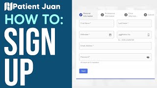 How To : Sign Up In Patient Juan screenshot 2